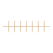 8W2H 16 Light Premium wood window grille insert