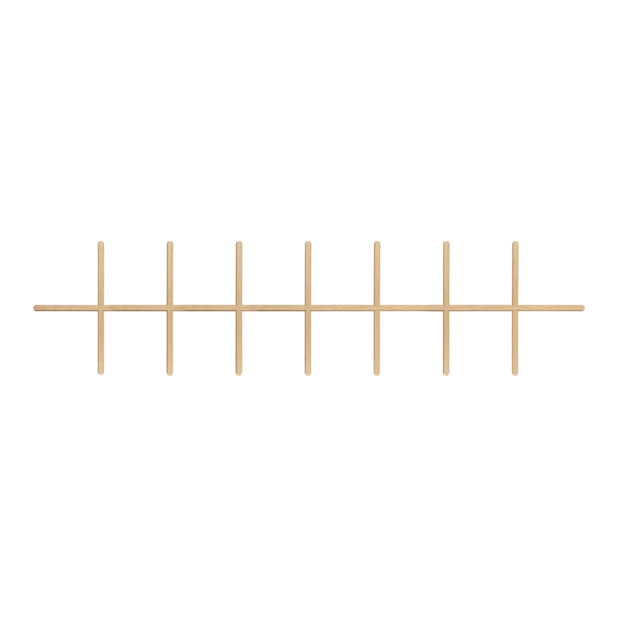 8W2H 16 Light Premium wood window grille insert