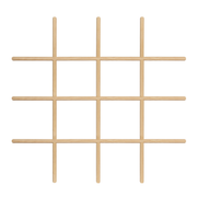 4W4H 16 Light Premium wood window grille insert