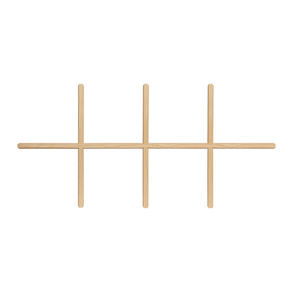 8 Light 4W2H Premium Profile Pine Window Grille