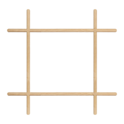 9 Light Prairie Style Pine Premium Window Grille