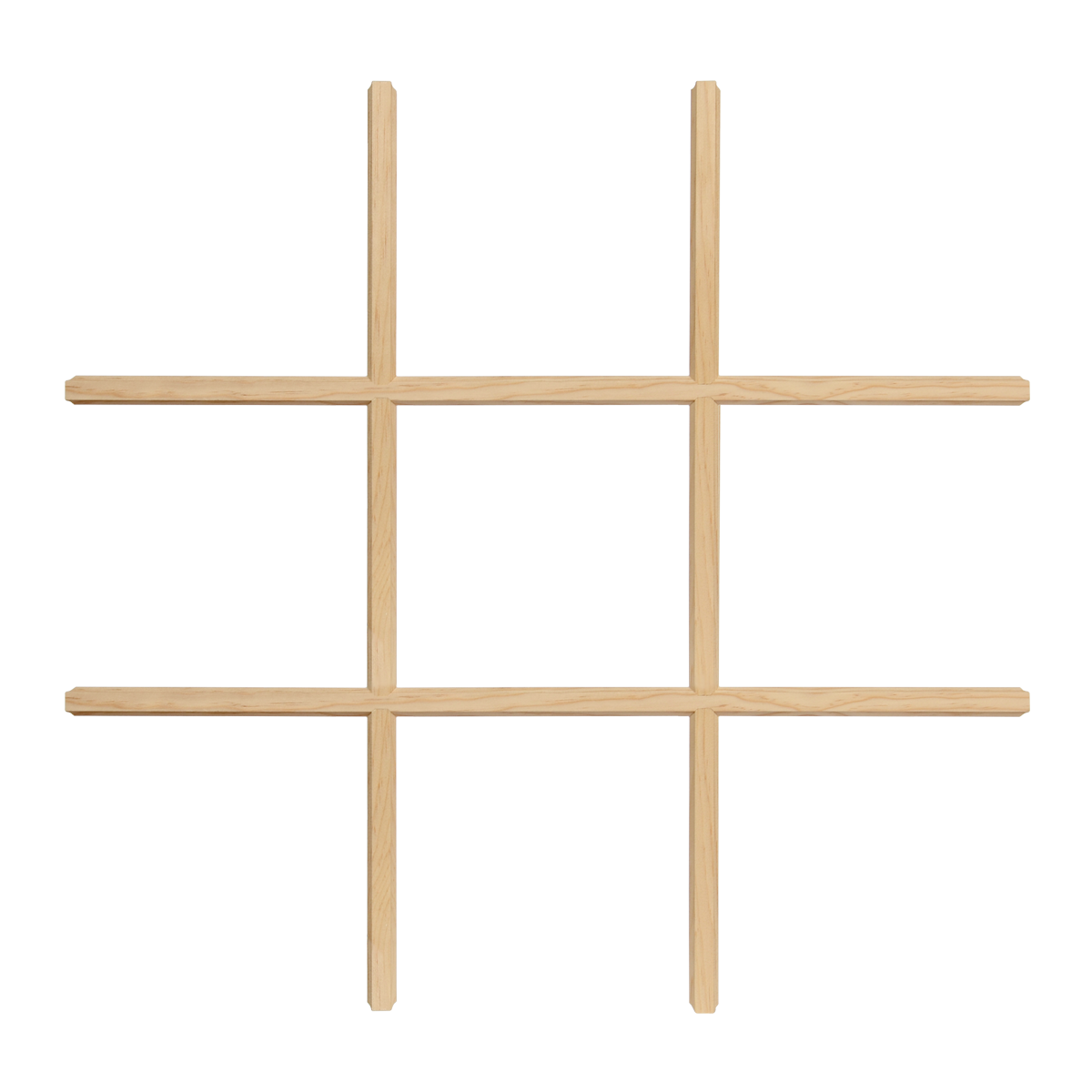 9 Light 3W3H Premium Profile Pine window grille