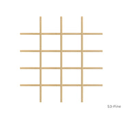 S3-Pine 4W5H 20 Light Colonial Standard Profile Window Grille