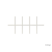 5 Wide x 2 High 10 Light Vinyl Grille