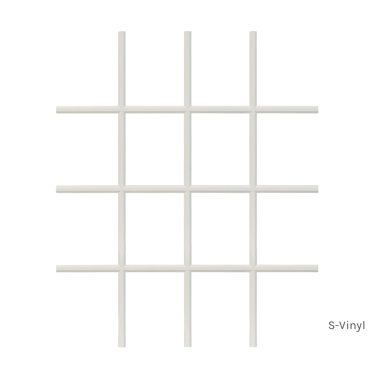 4 Wide x 4 High 16 Light Vinly Grille