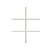 6 Light Vinyl Grille 2 Wide x3 Tall Pattern