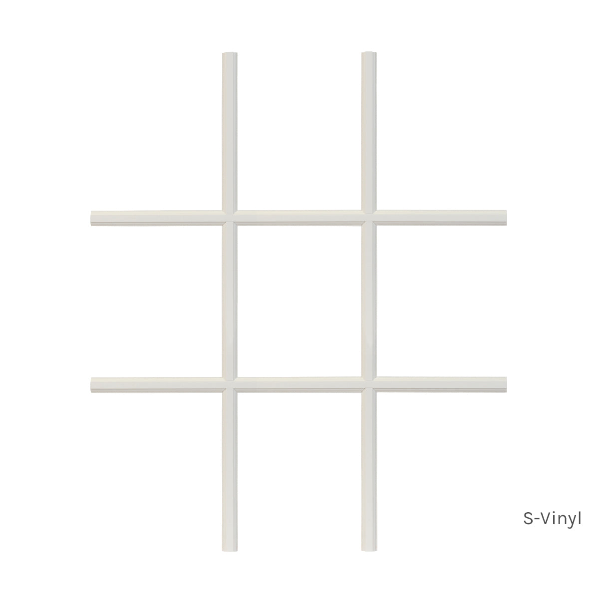 9 Light Vinyl Grille 3 Wide x 3 High