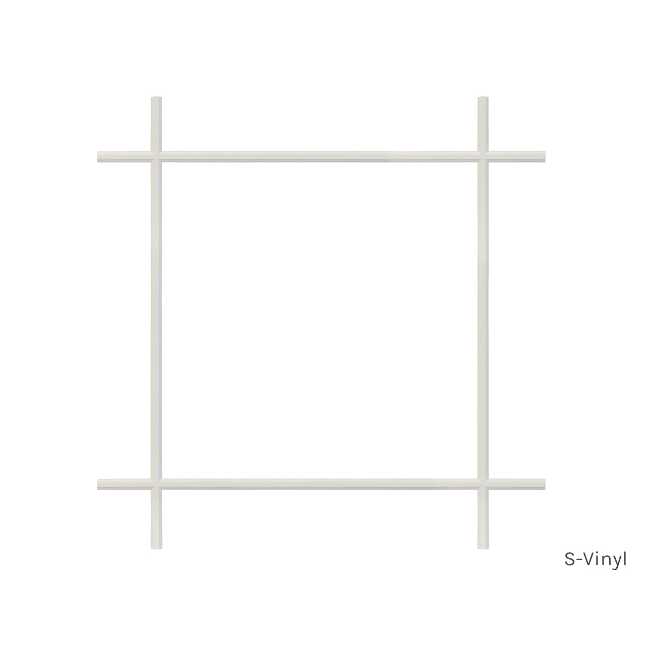 9 Light Prairie Style non surround window grille