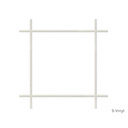 9 Light Prairie Style non surround window grille