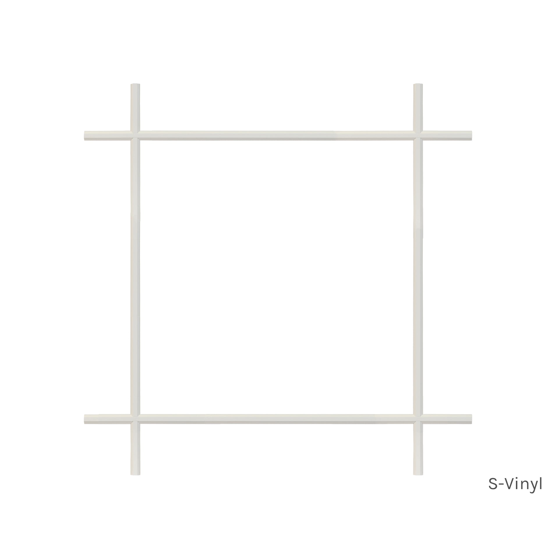 9 Light Prairie Style non surround window grille