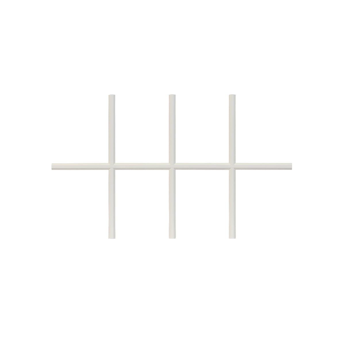 8 Light Vinyl Grille 4 Wide x 2 High