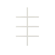 8 Light Vinyl Grille 2 Wide x 4 High
