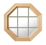 Cabin Light Octagon Window Clear IG Sand Internal Grille