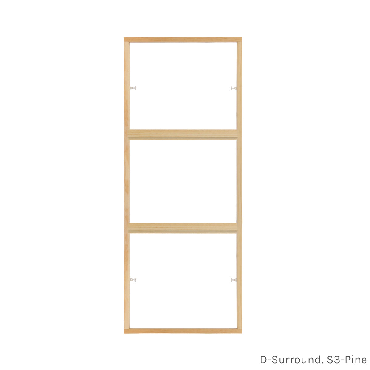 3 light pine customizable window grill insert