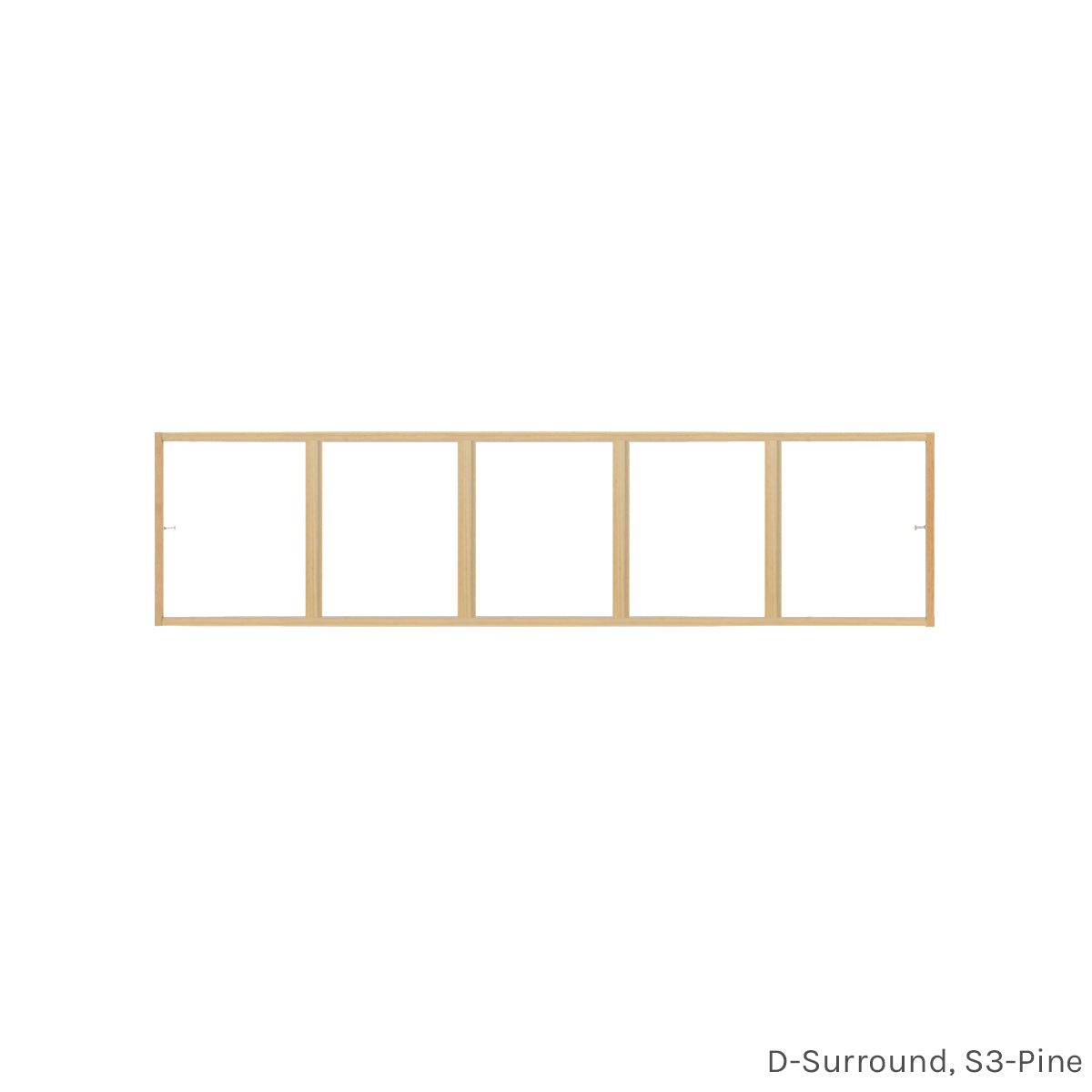 5 light pine colonial window grid insert