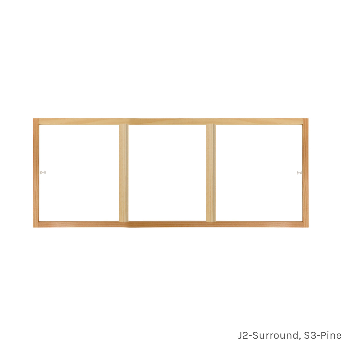 3 light pine customizable window grill insert