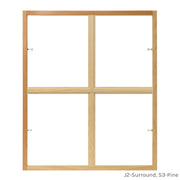 4 light square colonial window grid insert