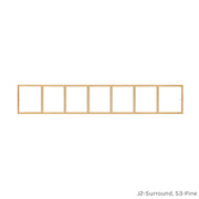 7 light colonial grid for casement and double hung windows