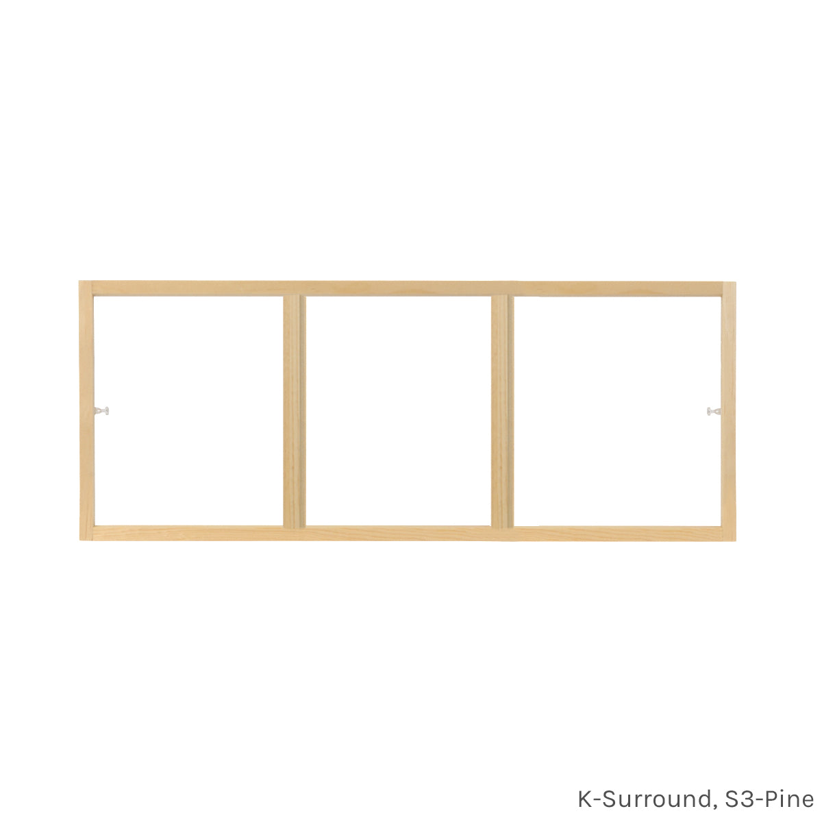 3 light pine customizable window grill insert