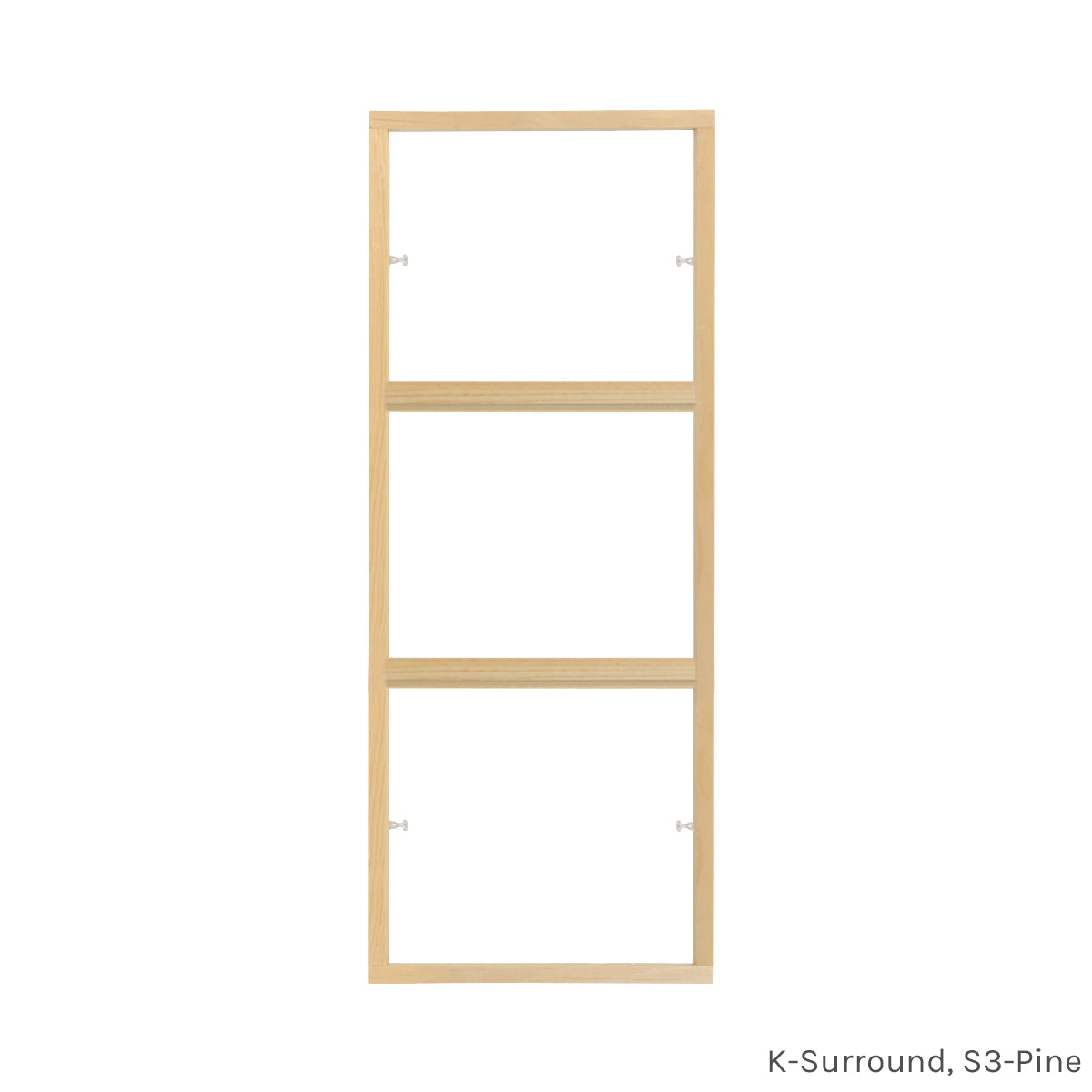 3 light pine customizable window grill insert