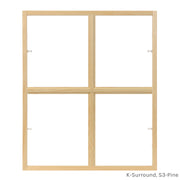 4 light square colonial window grid insert