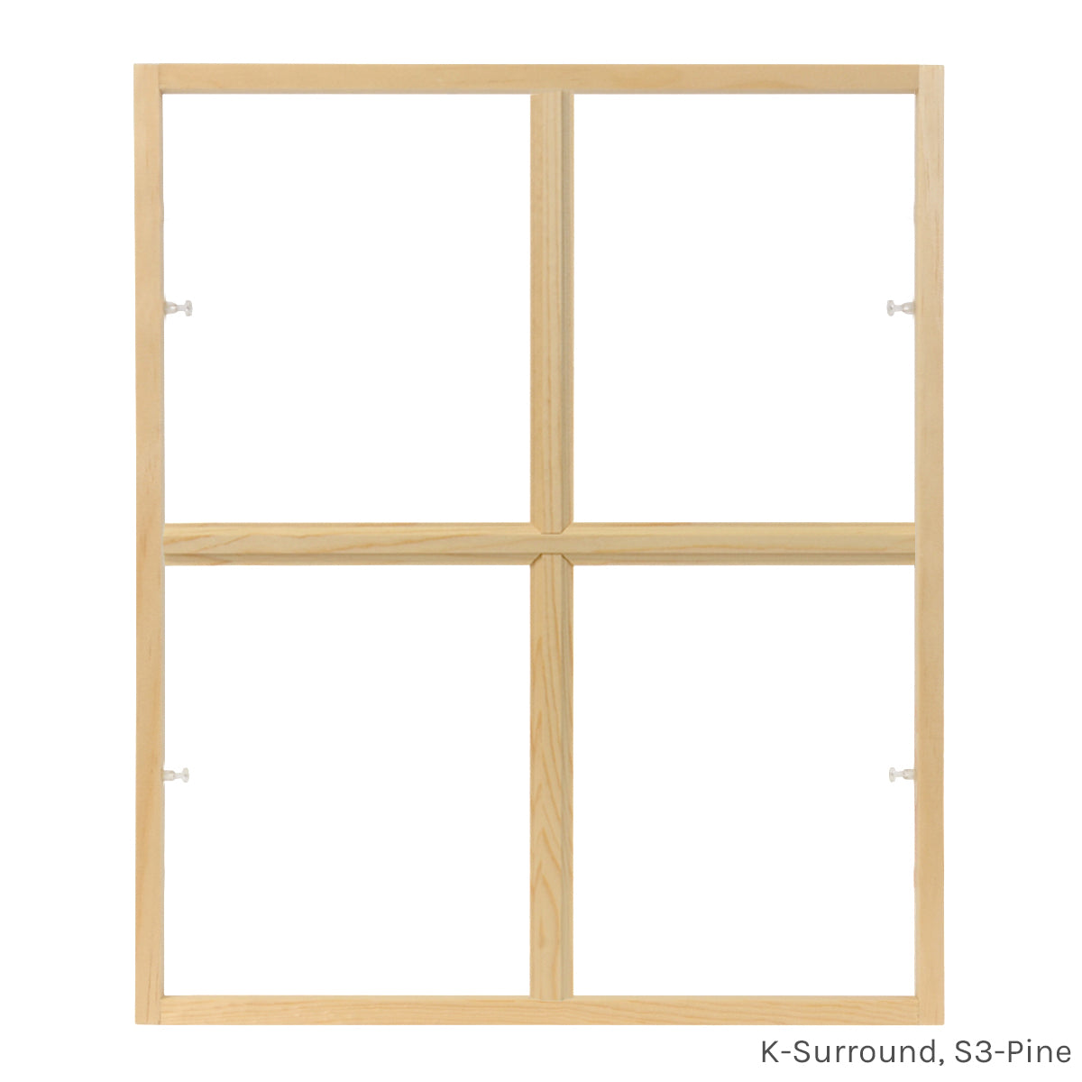 4 light square colonial window grid insert