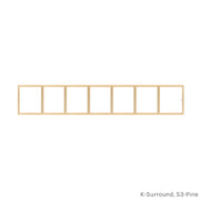 7 light colonial grid for casement and double hung windows