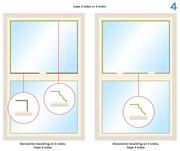 Illustration showing cope 3 sides and cope 4 sides