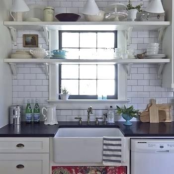 Kitchen Window with grilles & shelves