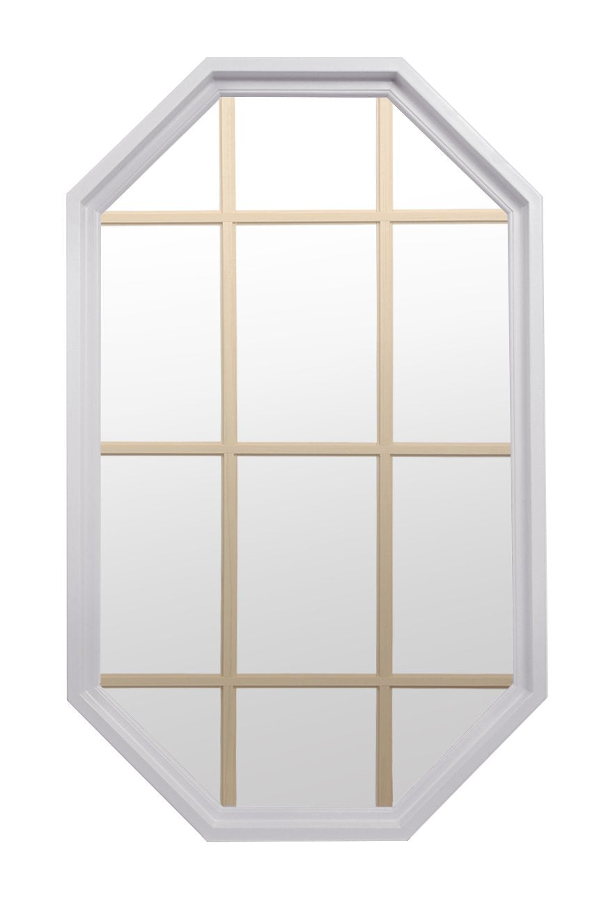 Tall polyurethane stationary octagon window