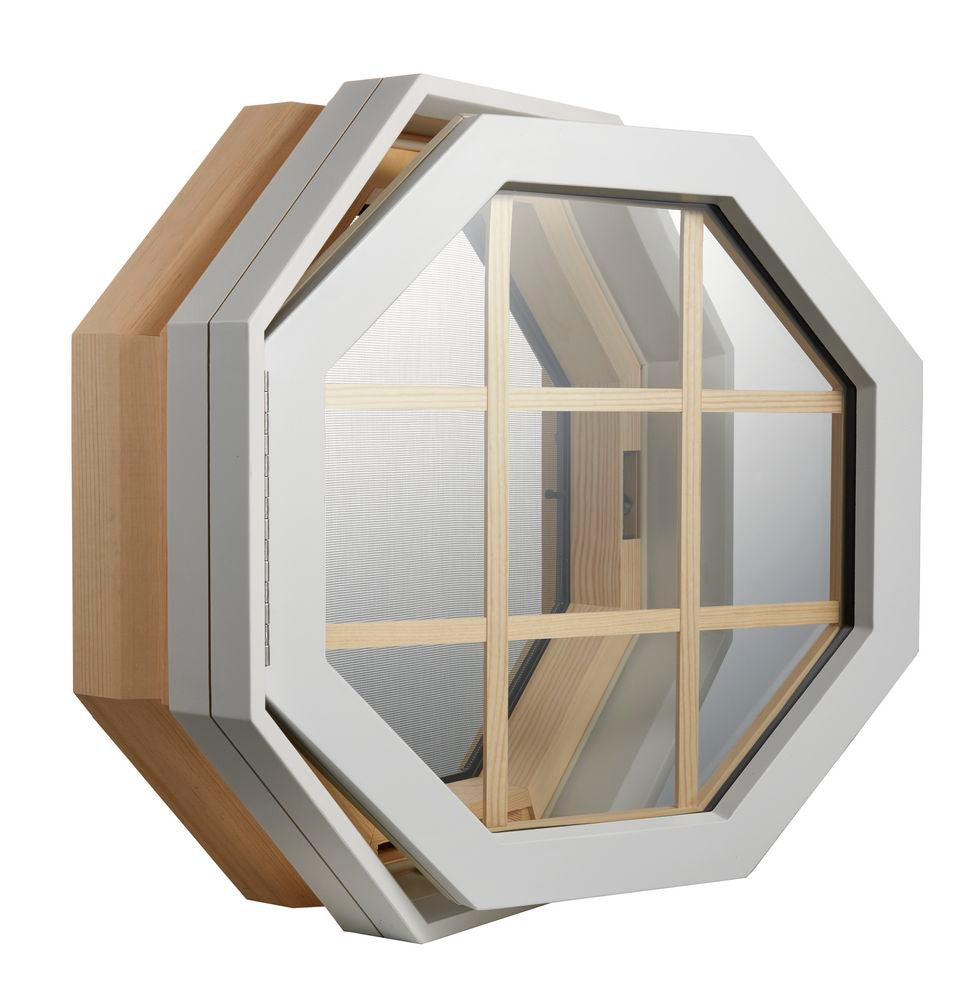 Polyurethane venting octagon windows