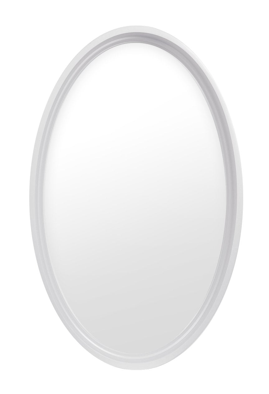 Rambler White Clad Oval poly window Clear IG Glass