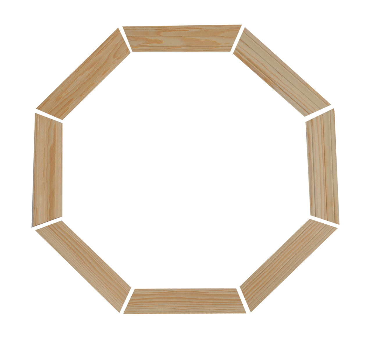 Wood octagon window accessories