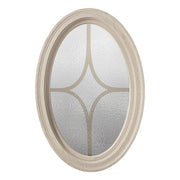 Poly Brickmold Oval Window Obscure Glass Diamond Grille Not Primed