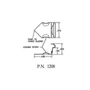 1208 Concealed Clip Drawing With Dimensions