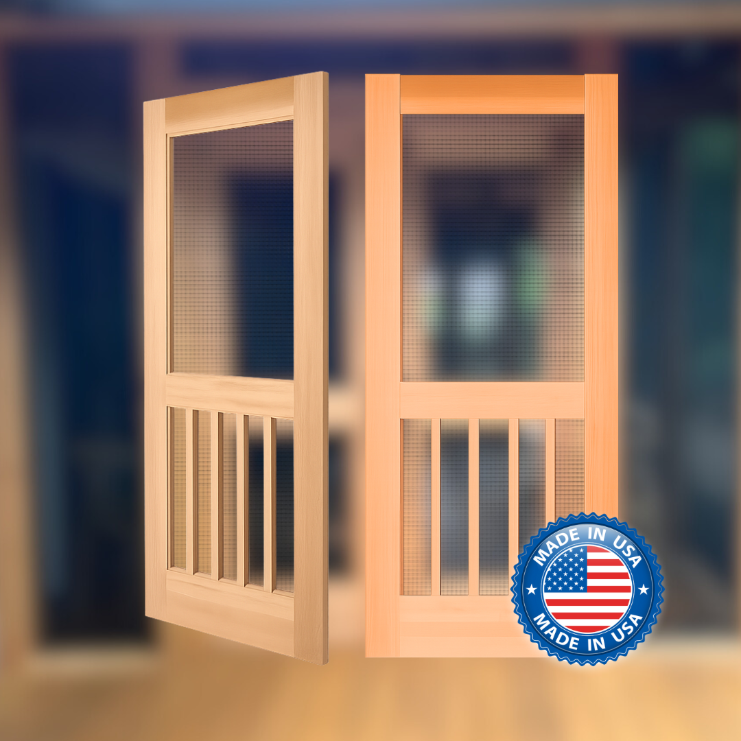 Cedar storm doors for cabins, Douglas Fir screen doors rustic homes, Western Red Cedar screen doors, Wood storm doors for cabins, Rustic cedar screen door, Custom Douglas Fir storm doors, Handcrafted wood screen doors, Cedar cabin entry doors, Rustic wooden storm doors, Cedar and Fir screen doors for lake homes