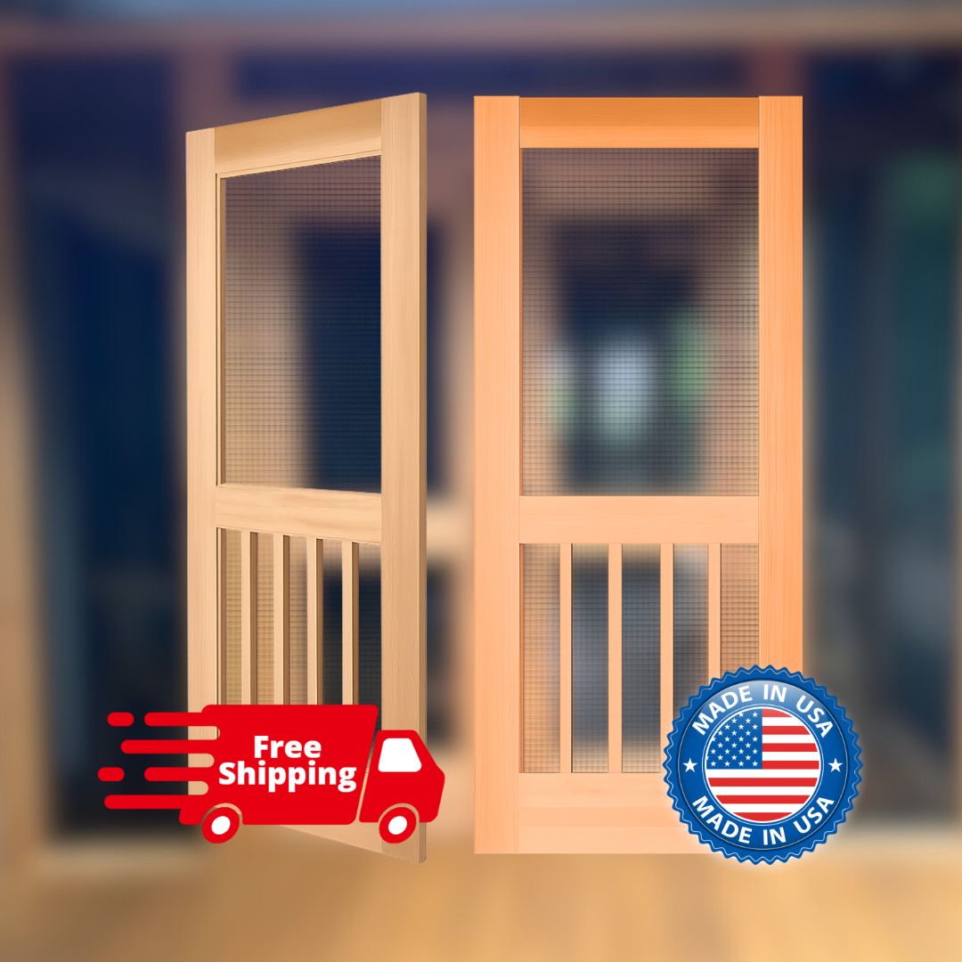 Cedar storm doors for cabins, Douglas Fir screen doors rustic homes, Western Red Cedar screen doors, Wood storm doors for cabins, Rustic cedar screen door, Custom Douglas Fir storm doors, Handcrafted wood screen doors, Cedar cabin entry doors, Rustic wooden storm doors, Cedar and Fir screen doors for lake homes