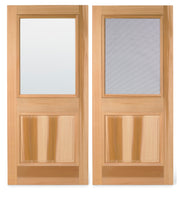 Cedar Combination Storm Screen Door