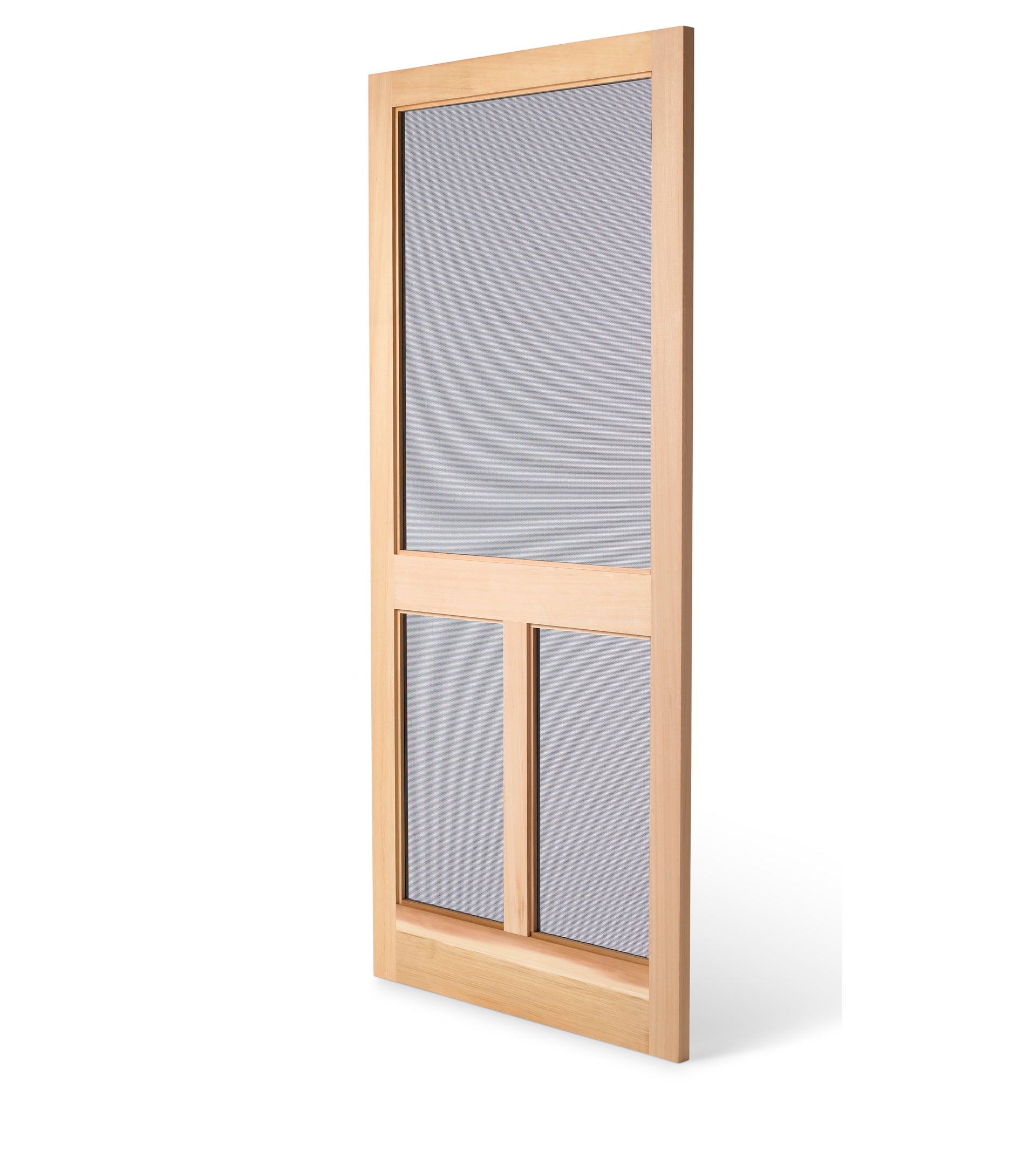 Ranch Style Cedar Screen Door Angle View