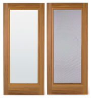 Full View Combination Storm Screen Door showing glass and screen panels