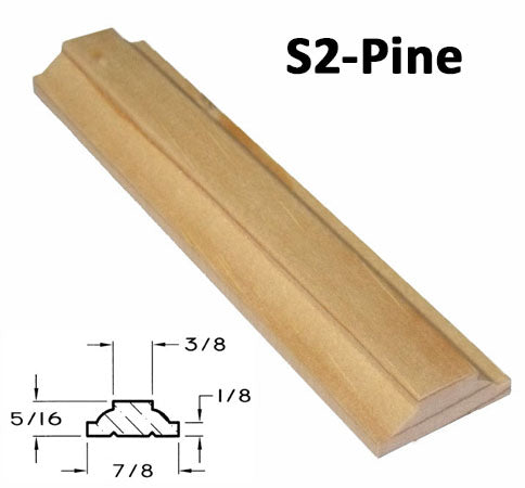 S2-Pine Grille bar with dimension insert