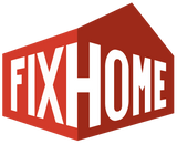 Fixhome Logo - Red House with white letters