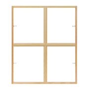 4 light wood full surround grille