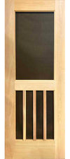 3 Spindle Decorative Cedar Screen Door