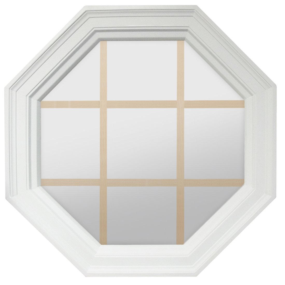 Octagon Windows | Large Town Light 4 Season Poly Window - Full Jamb