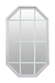 Tall Rambler White Poly with Clear IG Glass and 12 Light White Grille In Glass