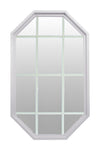 Tall Rambler White Poly with Clear IG Glass and 12 Light White Grille In Glass