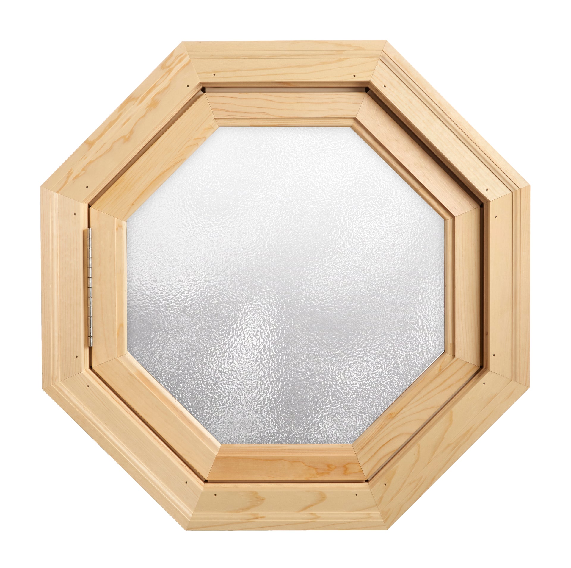 Cabin Breeze Wood Vent Octagon Obscure IG Left Hinge