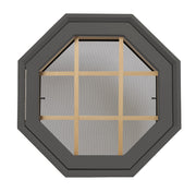 Rambler Breeze T-Tone Poly Venting Octagon Clear IG Glass Pine Removable Grille Hinged Left