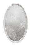Rambler White Poly Oval Window Obscure Insulated Glass